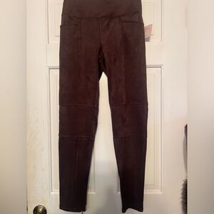 Ruby Ribbon New brown suede legging